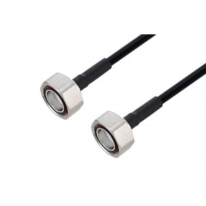 Outdoor Rated 7/16 DIN Male to 7/16 DIN Male Low PIM Cable 12 Inch Length Using SPO-250 Coax Using Times Microwave Parts