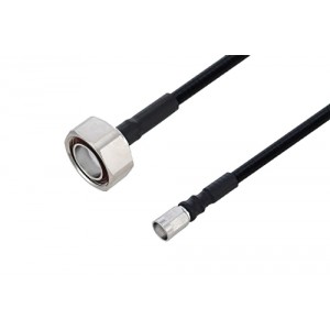 Outdoor Rated 7/16 DIN Male to NEX10 Male Low PIM Cable 12 Inch Length Using SPO-250 Coax Using Times Microwave Parts