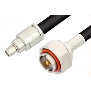 SMA Male to 7/16 DIN Male Cable 12 Inch Length Using ET-RG213 Coax