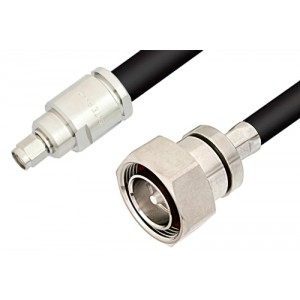 SMA Male to 7/16 DIN Male Cable 12 Inch Length Using ET-RG214 Coax, RoHS