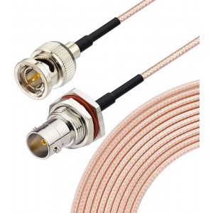 BNC Cable 3G/HD SDI Cable(30cm 75Ω) bnc Male to Female Extension Coaxial Cable  (Straight1Pcs)