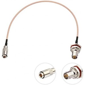 DIN 1.0/2.3 Male to BNC Female 75 Ohm Vedio SDI Cable 30cm 12 inch