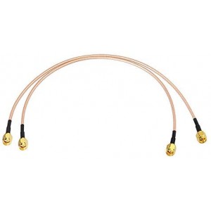 SMA Male to SMA Male ET-RG316 Coaxial Jumper Cable 30cm 12 inch (2-Pack)