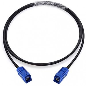 Vehicle Car GPS Navigation Antenna Adapter Extension Cable Fakra C Female to Female Blue Cable 1m / 3 feet