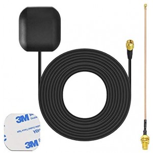 Waterproof Active GPS Navigation Antenna Adhesive Mount SMA Male GPS Antenna with 15cm 6 inch U.FL to SMA Female ET-RG178 Pigtail