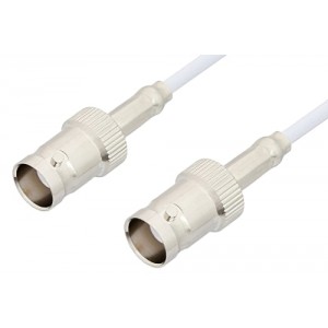 BNC Female to BNC Female Cable 12 Inch Length Using ET-RG188 Coax, RoHS