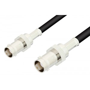 BNC Female to BNC Female Cable 12 Inch Length Using ET-RG223 Coax, RoHS