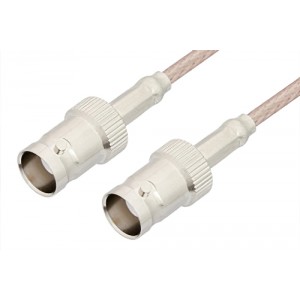 BNC Female to BNC Female Cable 12 Inch Length Using ET-RG316 Coax, RoHS