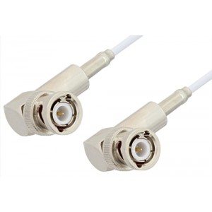 BNC Male Right Angle to BNC Male Right Angle Cable 12 Inch Length Using ET-RG188 Coax, RoHS