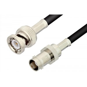 BNC Male to BNC Female Cable 12 Inch Length Using ET-RG223 Coax