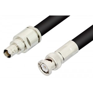 BNC Male to BNC Female Cable 12 Inch Length Using ET-RG8 Coax, RoHS