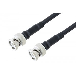 BNC Male to BNC Male Cable 12 Inch Length Using ET38366 Coax