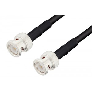 BNC Male to BNC Male Cable 12 Inch Length Using ET38356 Coax