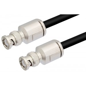 BNC Male to BNC Male Cable 12 Inch Length Using ET38357 Coax