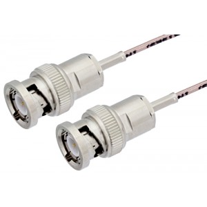 BNC Male to BNC Male Cable 12 Inch Length Using ET-RG178 Coax