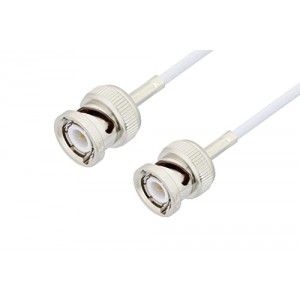 BNC Male to BNC Male Cable 12 Inch Length Using ET-RG188 Coax, LF Solder, RoHS