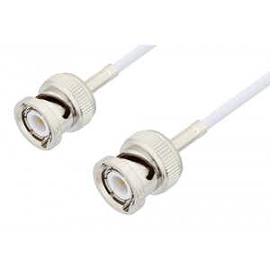 BNC Male to BNC Male Cable 12 Inch Length Using ET-RG188 Coax