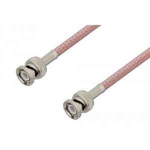 BNC Male to BNC Male Cable 12 Inch Length Using ET-RG303 Coax