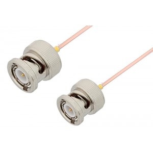 BNC Male to BNC Male Cable 6 Inch Length Using ET38325 Coax