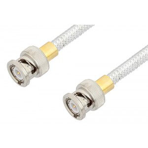 BNC Male to BNC Male Cable 6 Inch Length Using ET38326 Coax, RoHS