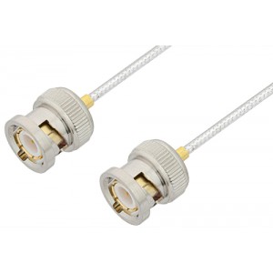 BNC Male to BNC Male Cable 6 Inch Length Using ET38322 Coax