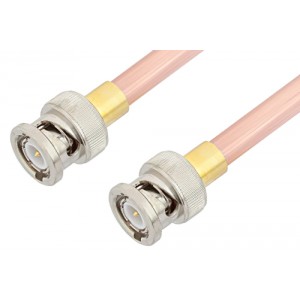 BNC Male to BNC Male Cable 6 Inch Length Using ET-RG401 Coax, RoHS