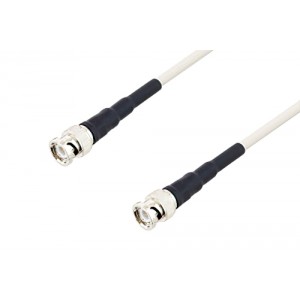 BNC Male to BNC Male Low Frequency Low Loss Cable 24 Inch Length Using ET-SF200LL Coax, RoHS