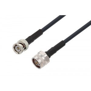 BNC Male to N Male Cable 12 Inch Length Using ET38379 Coax