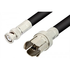 GR874 Sexless to BNC Male Cable 12 Inch Length Using ET-RG214 Coax, RoHS