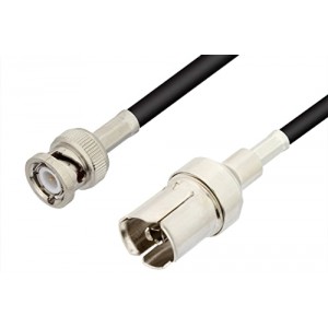 GR874 Sexless to BNC Male Cable 12 Inch Length Using ET-RG223 Coax, RoHS