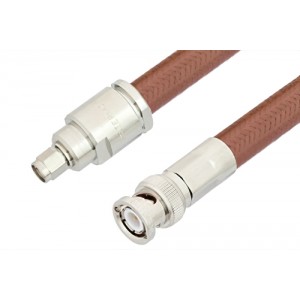 SMA Male to BNC Male Cable 12 Inch Length Using ET-RG393 Coax, RoHS