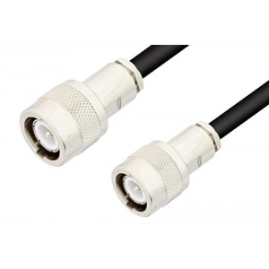 C Male to C Male Cable 12 Inch Length Using 93 Ohm ET-RG62 Coax