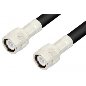 C Male to C Male Cable 12 Inch Length Using ET-RG213 Coax, RoHS