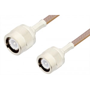 C Male to C Male Cable 12 Inch Length Using ET-RG400 Coax, RoHS