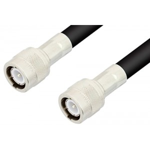 C Male to C Male Cable 12 Inch Length Using ET-RG8 Coax