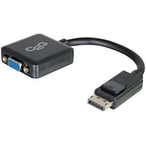 Ebeestock Mini Display Port Cable, Display Port to VGA, Male to Female, Black, 8 inches, Cables to Go 54323