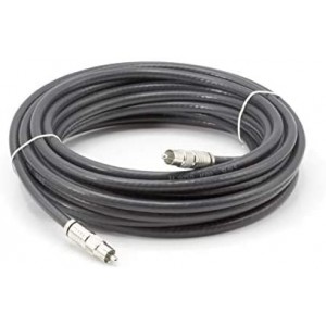 Digital Audio Cable - Digital Coaxial Cable with RCA Connections, 75 Ohm Coax - Subwoofer Cable - (S/PDIF) Black RCA Cable, 10 Feet