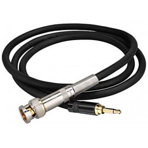 75ohm BNC Plug Male to 3.5MM Mono Male Coaxial Power Audio Cable 3 feet