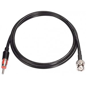 BNC Male to Motorola AM/FM Male Plug Extension Cable 3 Feet Coax ET-RG58 for Car Radio Antennas