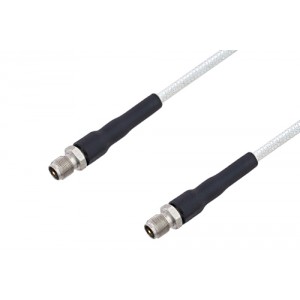 75 Ohm F Female to 75 Ohm F Female Low Frequency Cable 24 Inch Length Using 75 Ohm ET-SF200LL75 Coax, RoHS