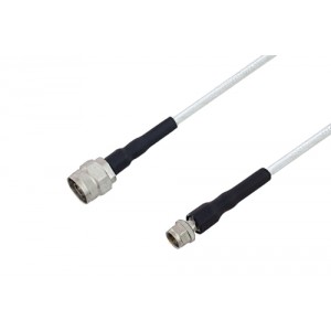 75 Ohm N Male to 75 Ohm F Male Low Frequency Cable 24 Inch Length Using 75 Ohm ET-SF200LL75 Coax, RoHS