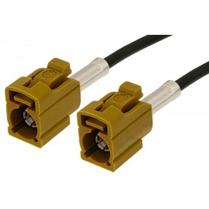 Curry FAKRA Jack to FAKRA Jack Cable 12 Inch Length Using ET38358 Coax