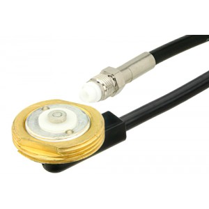 FME Jack to NMO Mount Connector Cable 60 Inch Length Using ET-RG58 Coax