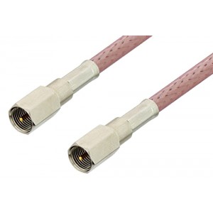 FME Plug to FME Plug Cable 12 Inch Length Using ET-RG142 Coax, RoHS