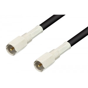 FME Plug to FME Plug Cable 12 Inch Length Using ET-RG58 Coax, RoHS