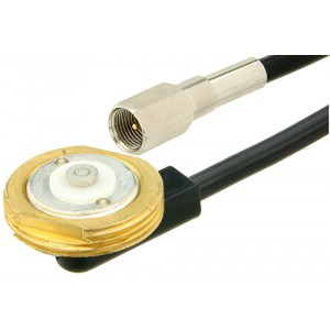 FME Plug to NMO Mount Connector Cable 60 Inch Length Using ET-RG58 Coax