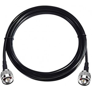 N Male to N Male Low Loss Coax Cable LMR200 Pigtail Jumper 50 Ohm 10ft/3m for Antenna, Amplifier, WiFi Router, Repeater, Satellite Dish