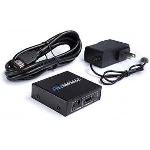 HD 1X2 HDMI Splitter Powered Kit 2 Port Hub 1 in 2 Out 2 HDMI Powered Splitter Box 1080P 2K 3D 4K Dual Monitor HDMI Cable