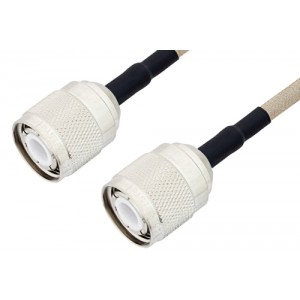 HN Male to HN Male Cable 12 Inch Length Using ET-RG141 Coax