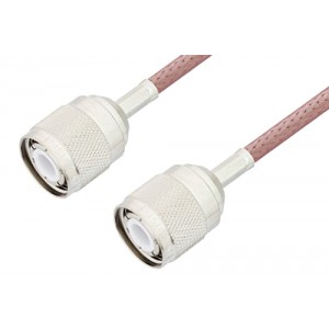 HN Male to HN Male Cable 12 Inch Length Using ET-RG142 Coax, RoHS